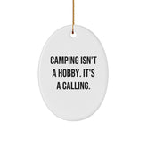 Campings Delight Oval Ornament Gifts from Friends and Family for Christmas - Image 1